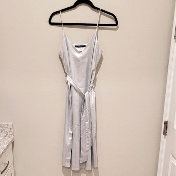 Zara Metallic slip dress size XS - Picture 3 of 16